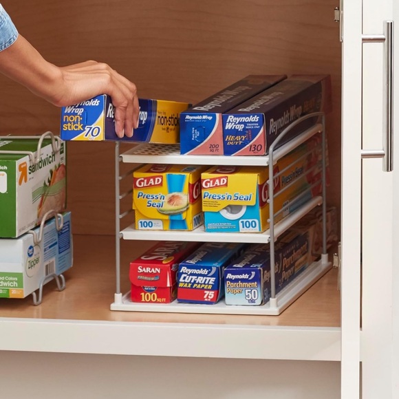 YouCopia UpSpace Adjustable Box Organizer for Foil Wrap Kitchen Cabinet Storage - Picture 5 of 11